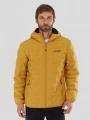 geaca de drumetie pt. barbati Fundango Smoke Eco Hooded Jacket galben 1