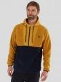 pulover cu gluga pt. barbati Fundango Carlos Fleece Pullover galben 1