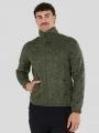 pulover polar pt. barbati Fundango Cruz Knit Fleece Jacket oliv 1