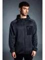 pulover polar pt. barbati Fundango HERMON Hooded Fleece negru 1