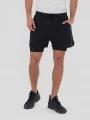 pantaloni scurti pentru sport pt. barbati Fundango Corris Running Shorts negru 1