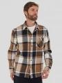 camasa cu maneci lungi pt. barbati Fundango Harris Shirt maro 1