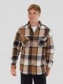 jacheta camasa pt. barbati Fundango Roddy Lined Shirt maro 1