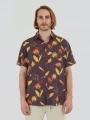 camasa cu maneci scurte pt. barbati Fundango Chase Shirt albastru inchis 1