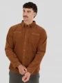 camasa cu maneci lungi pt. barbati Fundango Oregon Corduroy Shirt maro 1