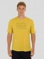 tricou cu maneci scurte pt. barbati Fundango Wanaka Merino T-shirt galben 1