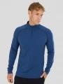 top lenjerie de corp pt. barbati Fundango Temuka Merino Halfzip albastru 1