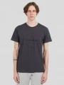 tricou cu maneci scurte pt. barbati Fundango Basic-T Logo 04 gri 1