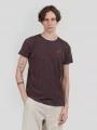 tricou cu maneci scurte pt. barbati Fundango Jaggy Structured T-shirt rosu 1