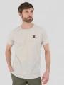 tricou cu maneci scurte pt. barbati Fundango Jaggy Structured T-shirt nisip 1