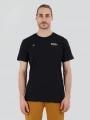 tricou cu maneci scurte pt. barbati Fundango Compass Graphic-T negru 1