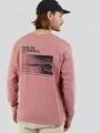 tricou cu maneci lungi pt. barbati Fundango Surfer Graphic-T roz 1