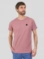 tricou cu maneci scurte pt. barbati Fundango Jaggy II Structured T-shirt roz 1