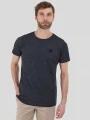 tricou cu maneci scurte pt. barbati Fundango Jaggy II Structured T-shirt negru 1