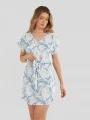 rochie pt. femei Fundango Palmetta Dress albastru 1