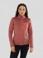 pulover polar pt. femei Fundango Antilles Melange Jacket roz 1