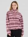 pulover polar pt. femei Fundango Pacha Fleece Jacket roz 1