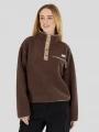 pulover polar pt. femei Fundango Pacha Fleece Jacket maro 1