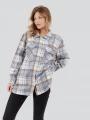 jacheta camasa pt. femei Fundango Ashley Shirt Jacket albastru 1