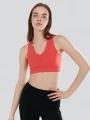 sutien pentru sport pt. femei Fundango Seamless Sport Bra portocaliu 1