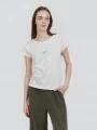tricou cu maneci scurte pt. femei Fundango Lima T-shirt alb 1