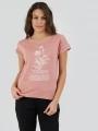 tricou cu maneci scurte pt. femei Fundango Lima T-shirt roz 1