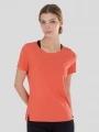 tricou pentru sport, cu maneci scurte pt. femei Fundango Hanabi T-shirt rosu 1