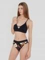 sutien bikini pt. femei Fundango Sahara V-neck Cami Top negru 1