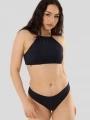 sutien bikini pt. femei Fundango Hogg High Neck Top negru 1
