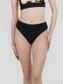 chiloti bikini pt. femei Fundango Sahara Mid Waist Full Bottom negru 1