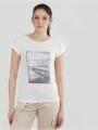 tricou cu maneci scurte pt. femei Fundango Amira T-shirt alb 1