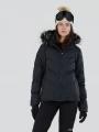 geaca de schi matlasata pt. femei Fundango Elyra Fur Padded Jacket negru 1
