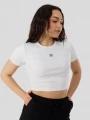 crop top pt. femei Fundango Sora Cropped T-shirt alb 1