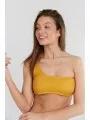 sutien bikini pt. femei Fundango Madison One Shoulder Top portocaliu 1